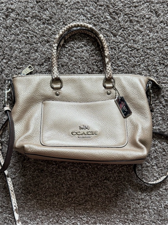 Coach Handbags - Coach Mini Emma Satchel S38877 Rose Gold Crossbody Bag